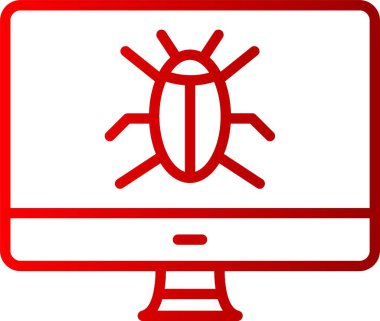 Virüs Çizgisi Gradyan Simgesi