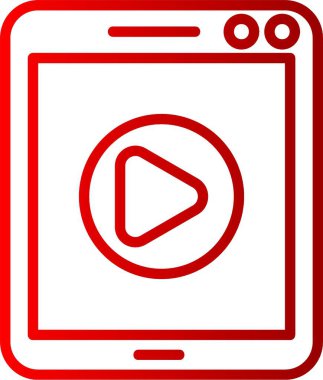 Tablet Satırı Gradyan Simgesi