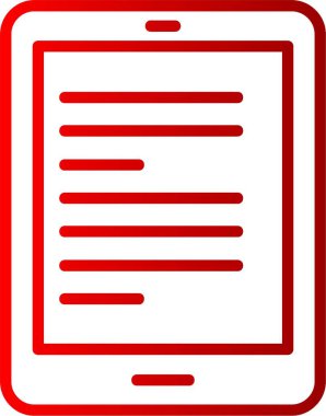 Tablet Satırı Gradyan Simgesi