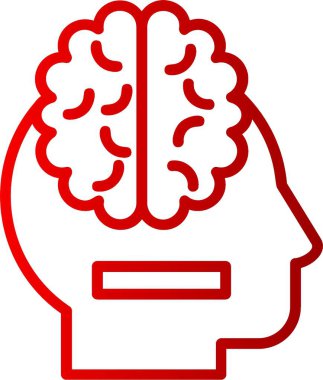 Beyin Çizgisi Gradyan Simgesi