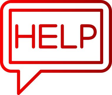 Vektör Satırı Gradyan Simgesine Yardım Et