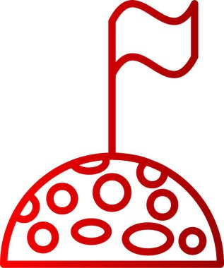 Ay Çizgisi Gradyan Simgesi