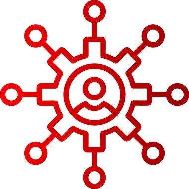 Ağ Çizgisi Gradyan Simgesi