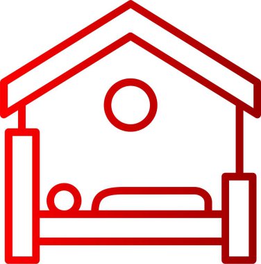 Konaklama Satırı Gradyan Simgesi