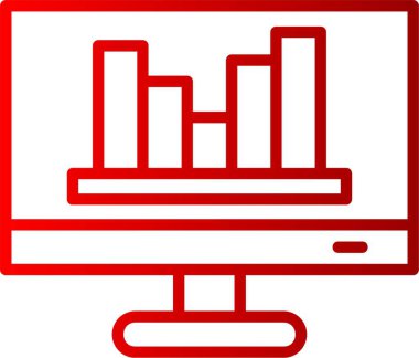 Çevrimiçi Bar Çizelgesi Gradyan Simgesi