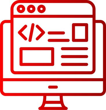 Arka Uç Geliştirici Satır Gradyan Simgesi