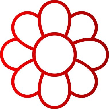 Çiçek Çizgisi Gradyan Simgesi