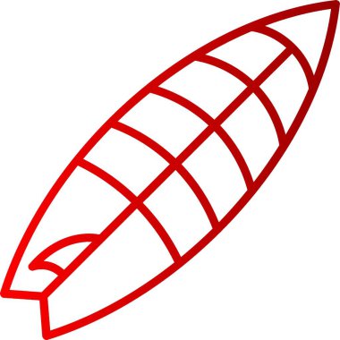 Sörf tahtası Satırı Gradyan Simgesi