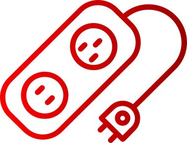 Güç Soketi Satırı Gradyan Simgesi