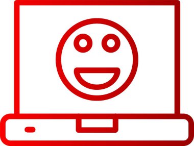 Mutlu Satır Gradyan Simgesi