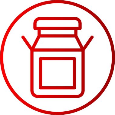 Süt Satırı Gradyan Simgesi