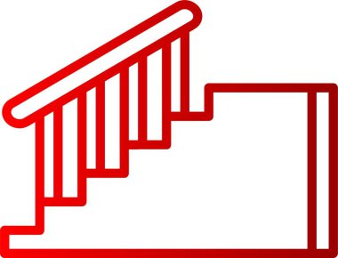 Merdiven Çizgisi Gradyan Simgesi