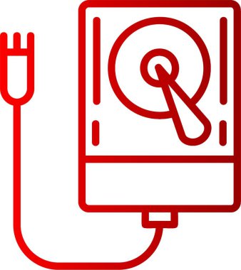 Externa Disk Satırı Gradyan Simgesi