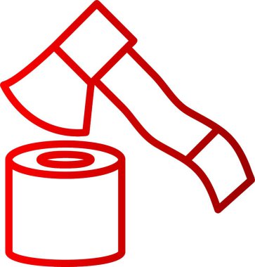 Oduncu Satırı Gradyan Simgesi