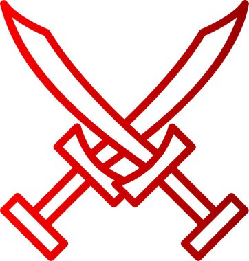 Kılıç Çizgisi Gradyan Simgesi