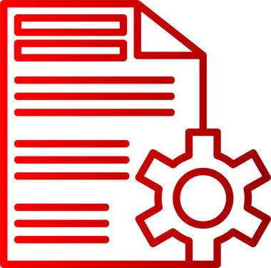 İçerik Yönetimi Satırı Gradyan Simgesi