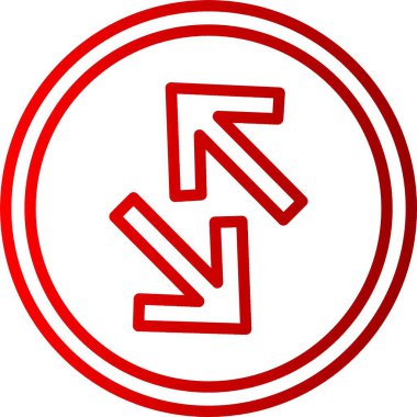 Exchang Ok Satırı Gradyan Simgesi