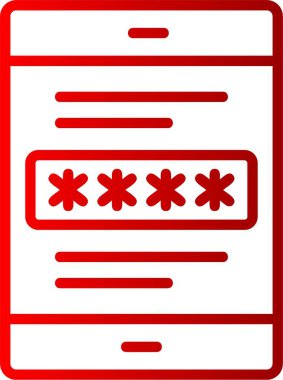 Parola Satırı Gradyan Simgesi