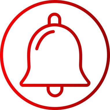 Alarm Çanı Çizgisi Gradyan Simgesi