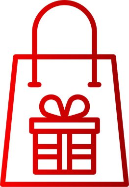 Hediye Paketi Satırı Gradyan Simgesi