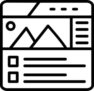 Web Tasarım Satırı Gradyan Simgesi