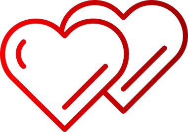 Kalp Çizgisi Gradyan Simgesi