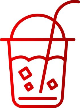 Meyve Suyu Çizgisi Gradyan Simgesi