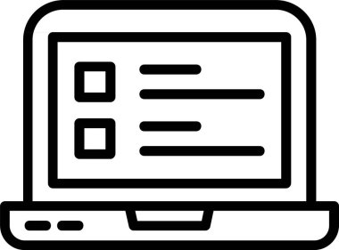 Laptop Satır Gradyan simgesi