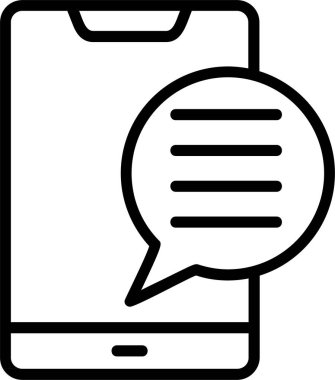 Akıllı Telefon Satırı Gradyan Simgesi