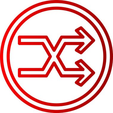 Ok Satırı Gradyan Simgesini Karıştır