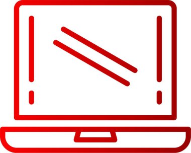 Laptop Satır Gradyan simgesi