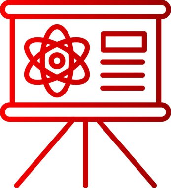 Biyoloji Vektör Satırı Gradyan Simgesi