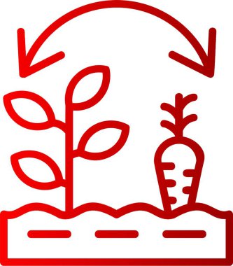 Döndürme Satırı Gradyan Simgesi