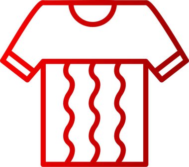 Tshirt Satırı Gradyan Simgesi