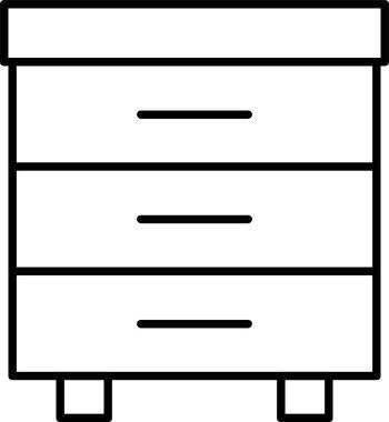 çekmece satırı simgesi tasarımı