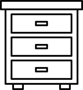 çekmece satırı simgesi tasarımı