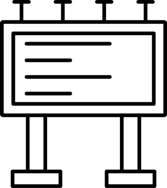 Billboard çizgi simgesi tasarımı