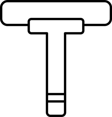 Squegee Satır Simgesi Tasarımı