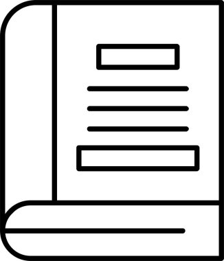 Kitap satırı simgesi tasarım