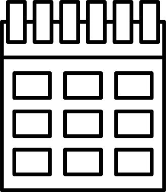 takvim çizgisi simgesi tasarımı