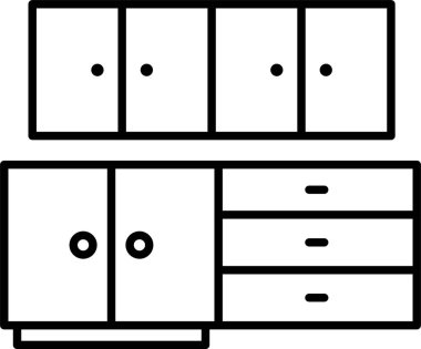 Mutfak Kabine Satırı Simge Tasarımı