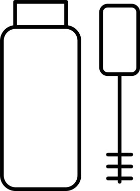 Mascara Çizgisi Simge Tasarımı