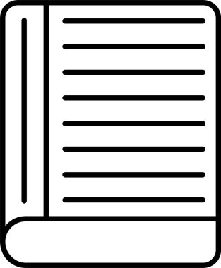Kişi Kitap Satırı Simgesi Tasarımı