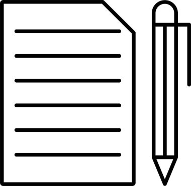 Belge satır simgesi tasarımı