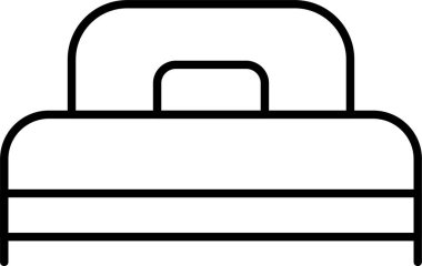 Tek Yatak Satırı Simge Tasarımı