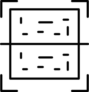 Qr Kod Satır Simgesi Tasarımı