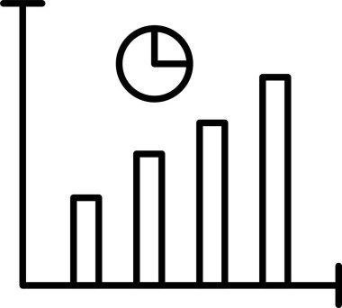 İstatistik satırı simgesi tasarımı