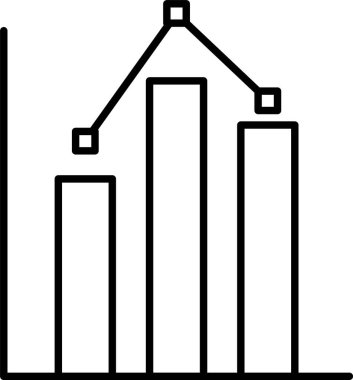 İstatistik satırı simgesi tasarımı