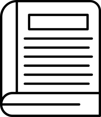 Kitap satırı simgesi tasarım
