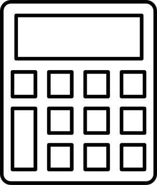 Hesap makinesi satırı simgesi tasarım